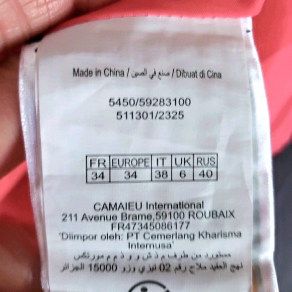 Coral Scalloped Open Back Dress - Picture 4 of 5